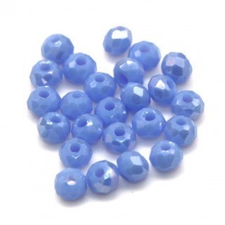 Бусины рондели 2*2мм, голубой